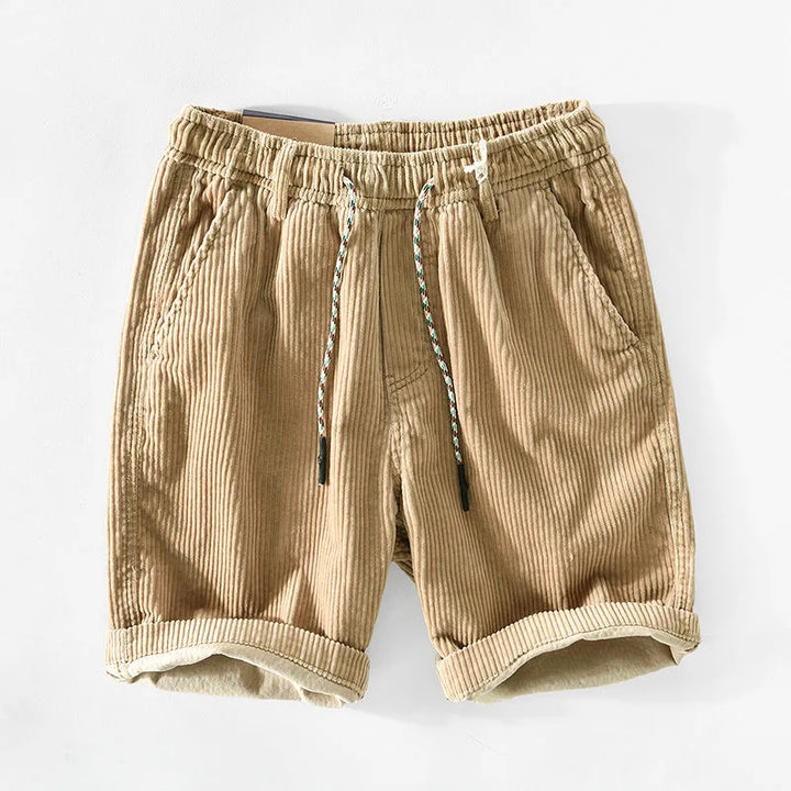Beau | Men's Relaxed Drawstring Corduroy Shorts-Metro Lane Plaza