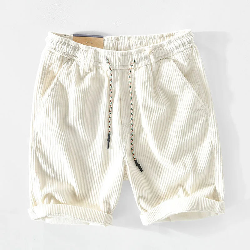Beau | Men's Relaxed Drawstring Corduroy Shorts-Metro Lane Plaza