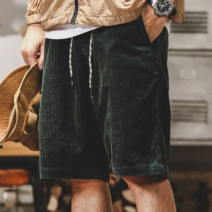 Beau | Men's Relaxed Drawstring Corduroy Shorts-Metro Lane Plaza