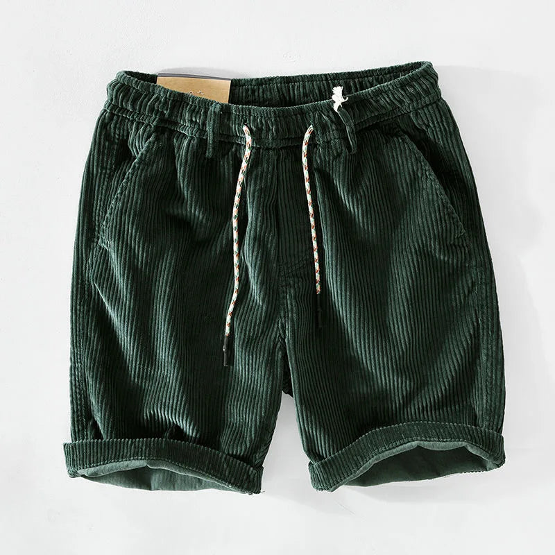 Beau | Men's Relaxed Drawstring Corduroy Shorts-Metro Lane Plaza