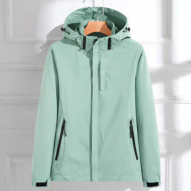Julia | Women's Elegant Lightweight Rain Jacket-Metro Lane Plaza