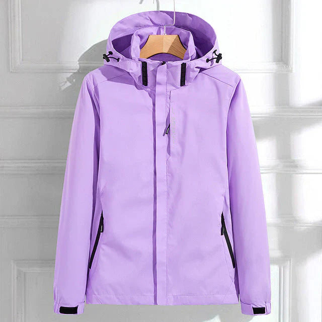 Julia | Women's Elegant Lightweight Rain Jacket-Metro Lane Plaza