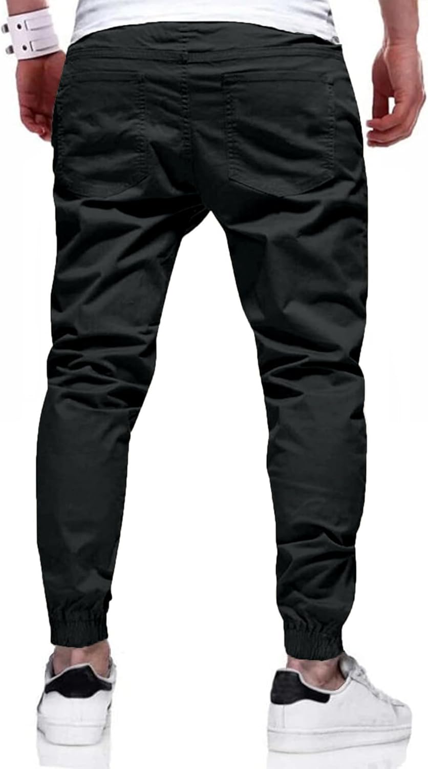 Ethan | Men's Stylish Modern Fit Stretch Trousers-Metro Lane Plaza