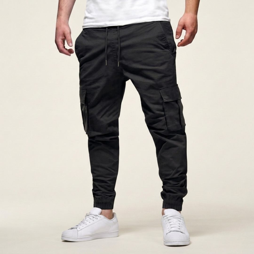 Ethan | Men's Stylish Modern Fit Stretch Trousers-Metro Lane Plaza