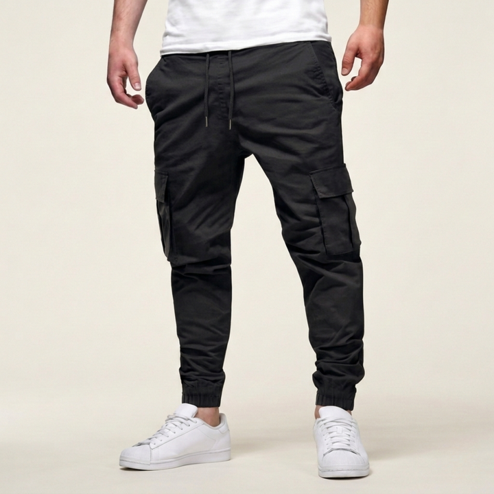 Ethan | Men's Stylish Modern Fit Stretch Trousers-Metro Lane Plaza