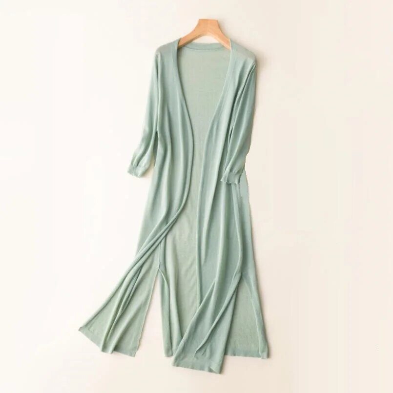 Clara | Women's Elegant Cozy Long Knitted Cardigan-Metro Lane Plaza