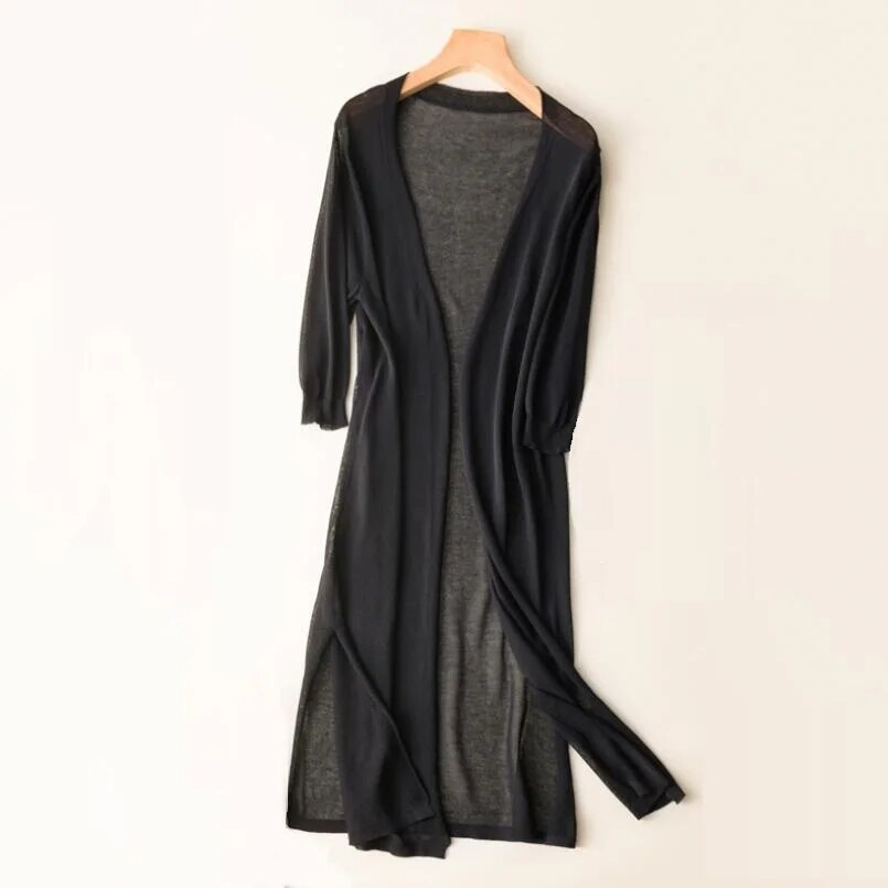Clara | Women's Elegant Cozy Long Knitted Cardigan-Metro Lane Plaza