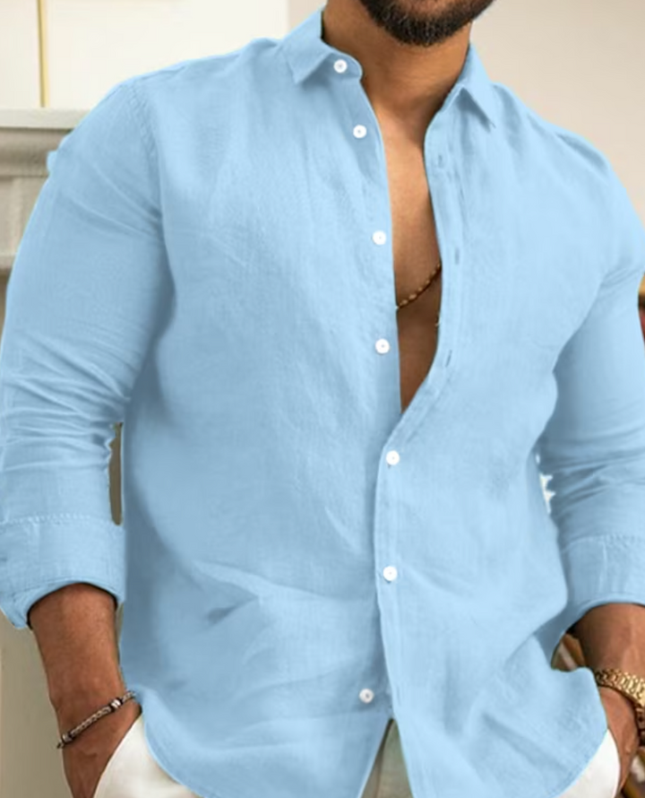 Men's Stylish Linen Shirt for Comfortable Casual Wear-Metro Lane Plaza