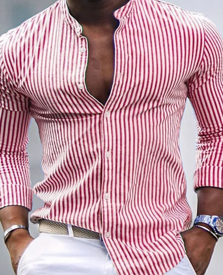 Men's Elegant Tailored Fit Shirt-Metro Lane Plaza