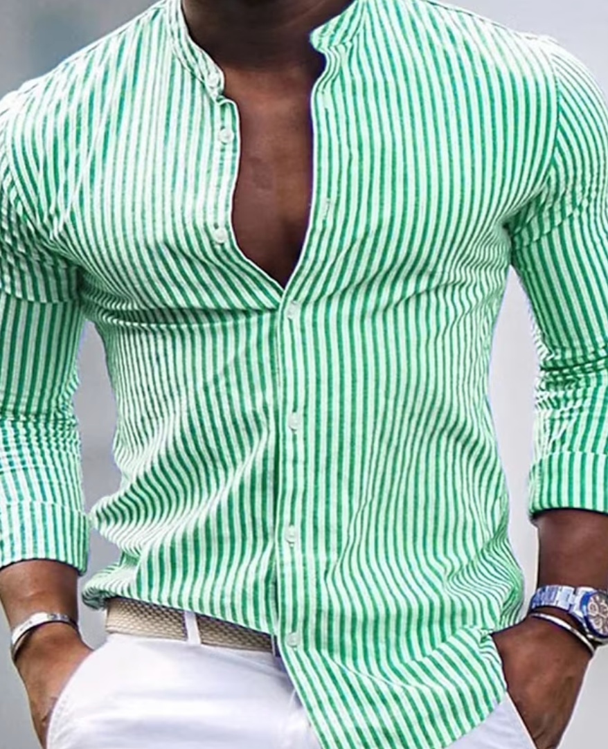 Men's Elegant Tailored Fit Shirt-Metro Lane Plaza