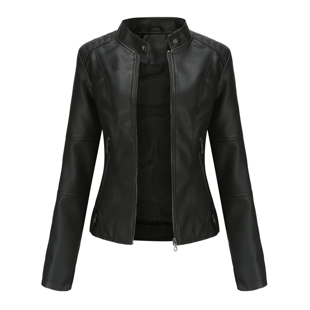 Women's Stylish Custom Leather Jacket-Metro Lane Plaza