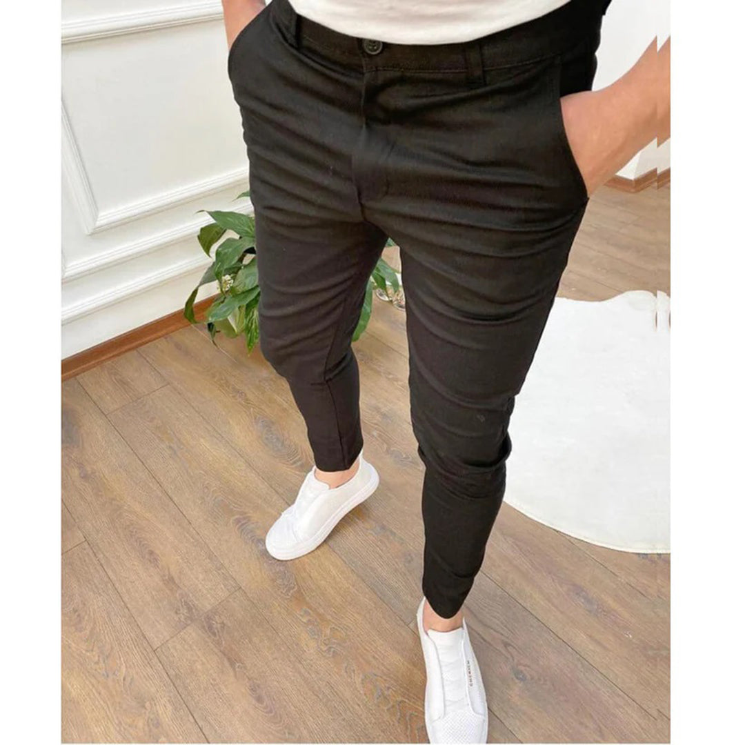 Roman | Men's Slim Fit Trousers-Metro Lane Plaza