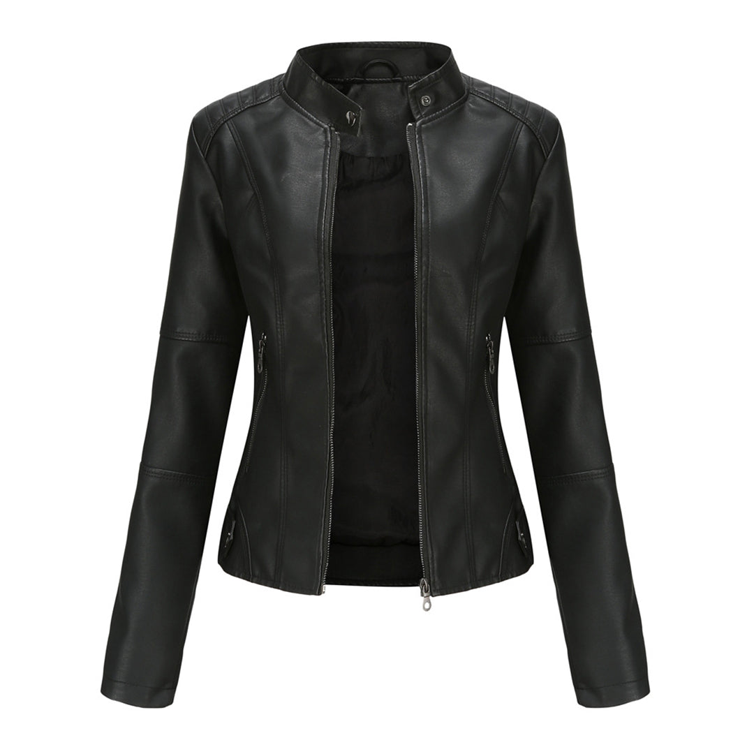 Women's Stylish Custom Leather Jacket-Metro Lane Plaza