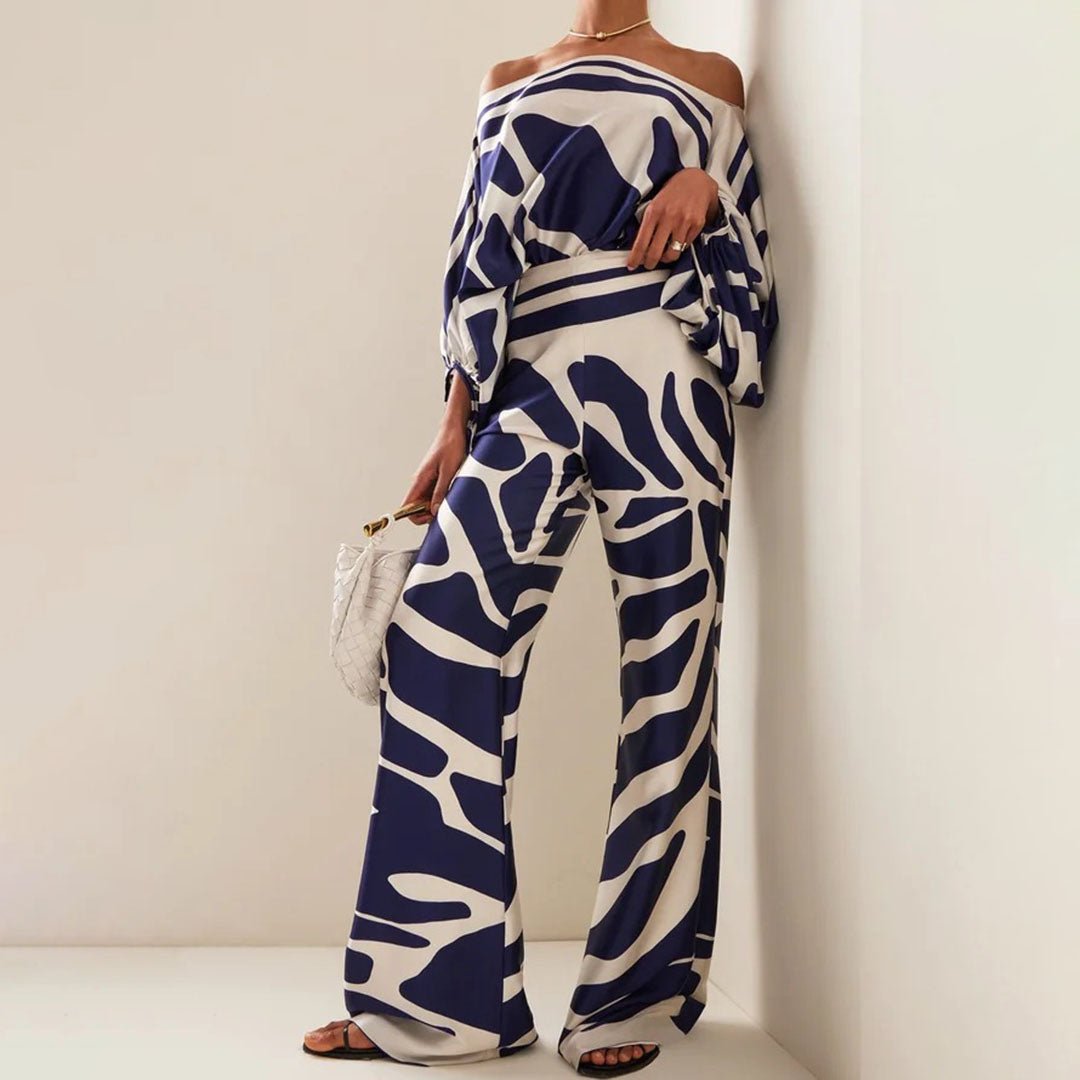 Women's Stylish Summer Two-Piece Outfit - Chic Design-Metro Lane Plaza