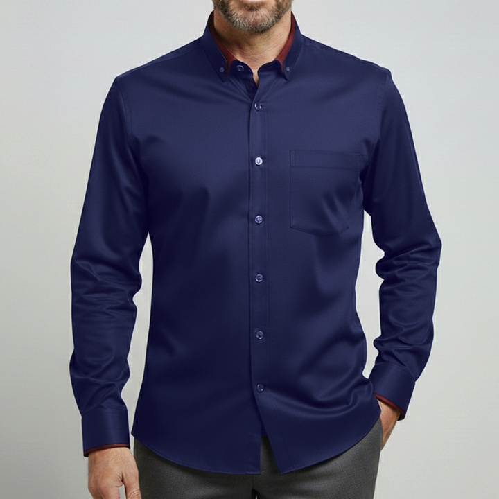 Aiden | Men's Stretch Fit Casual Shirt-Metro Lane Plaza