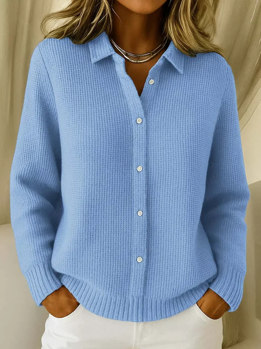 Aria | Women's Timeless Elegant Long Cardigan-Metro Lane Plaza