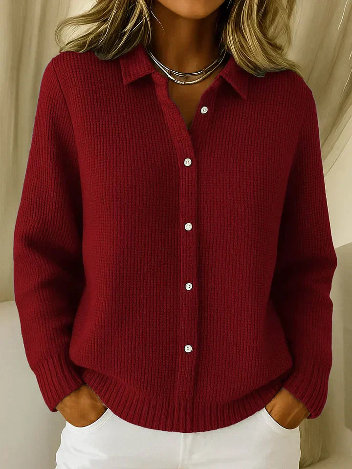 Aria | Women's Timeless Elegant Long Cardigan-Metro Lane Plaza