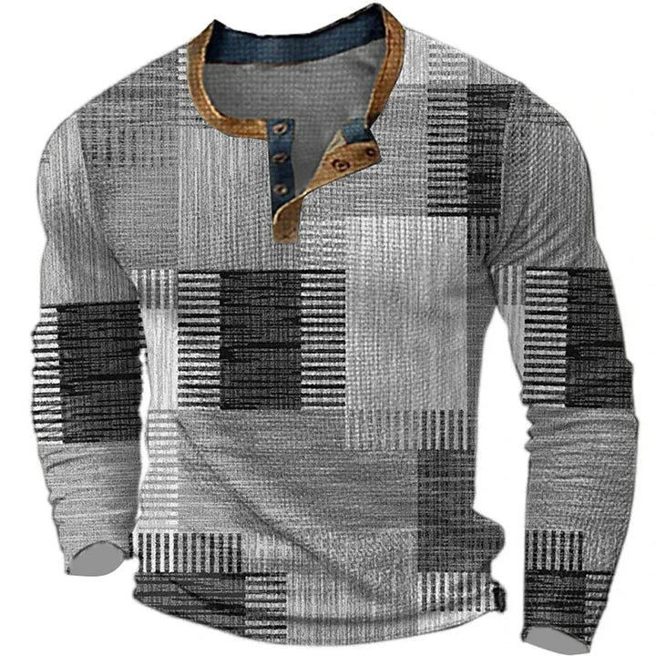 Joseph | Colorful Men's Long Sleeve T-Shirt-Metro Lane Plaza