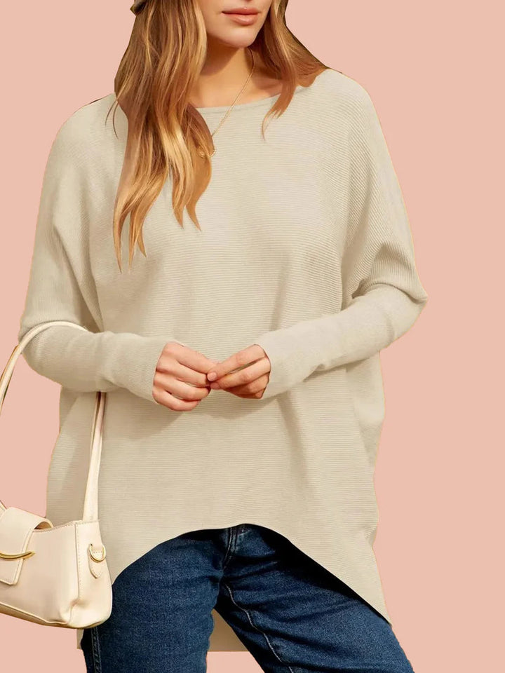 Olivia | Women's Elegant Silky-Soft Oversized Sweater-Metro Lane Plaza