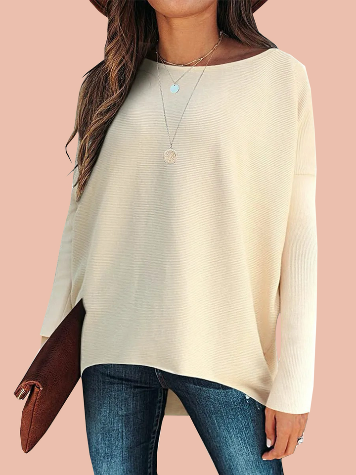Olivia | Women's Elegant Silky-Soft Oversized Sweater-Metro Lane Plaza
