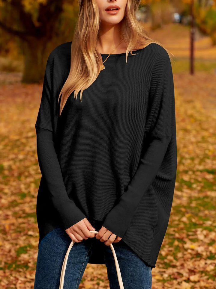 Olivia | Women's Elegant Silky-Soft Oversized Sweater-Metro Lane Plaza