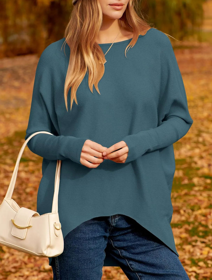 Olivia | Women's Elegant Silky-Soft Oversized Sweater-Metro Lane Plaza