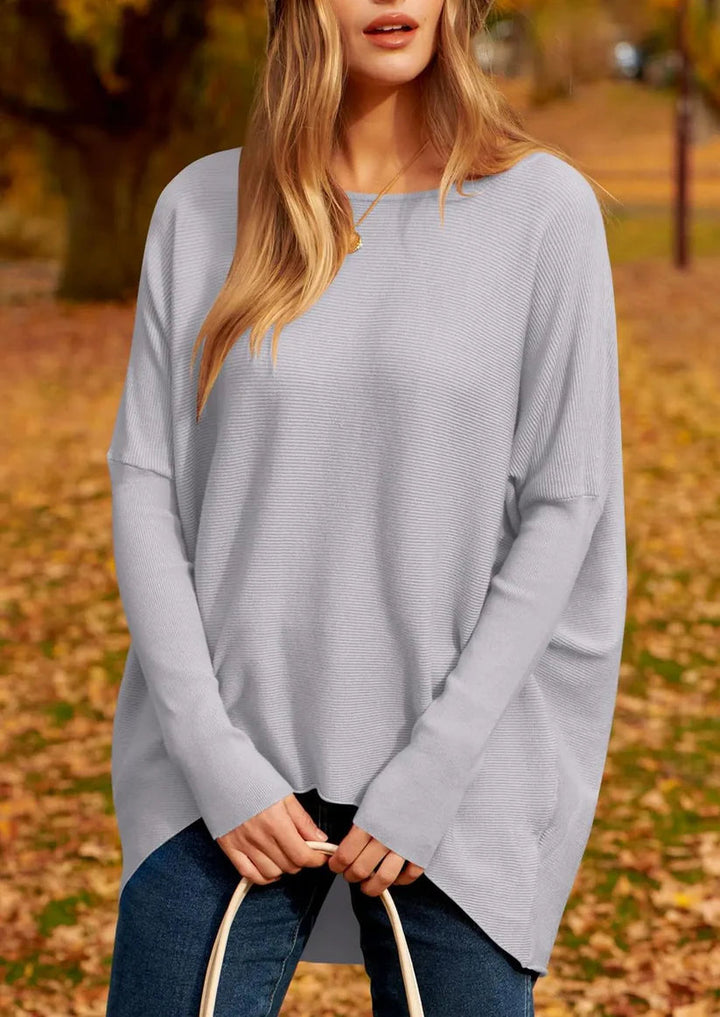Olivia | Women's Elegant Silky-Soft Oversized Sweater-Metro Lane Plaza