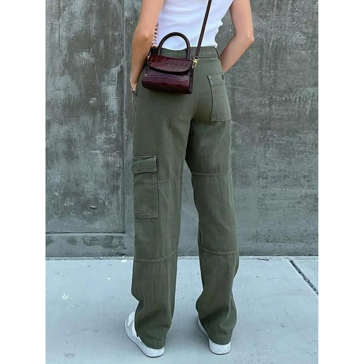 Women's Casual Cotton Cargo Pants – Stylish Everyday Wear-Metro Lane Plaza