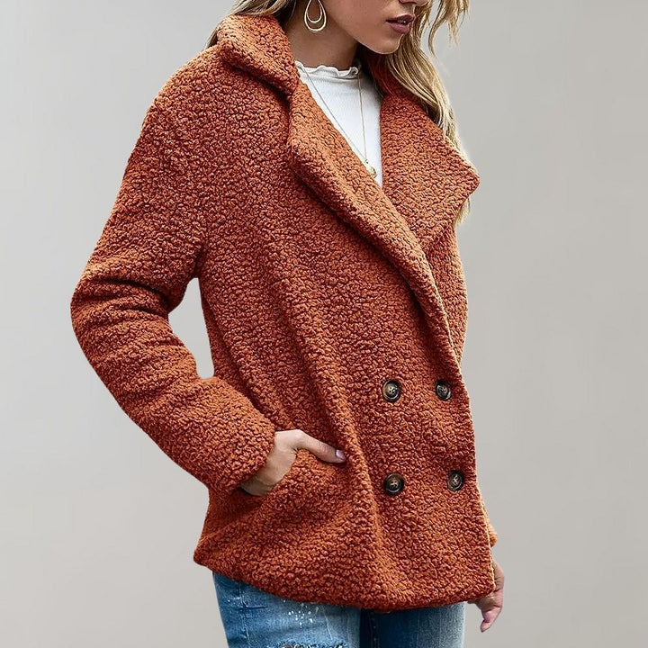 Veste teddy oversize pour femme