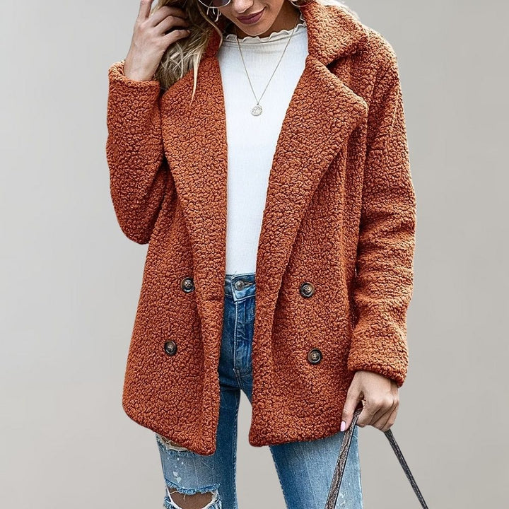 Veste teddy oversize pour femme