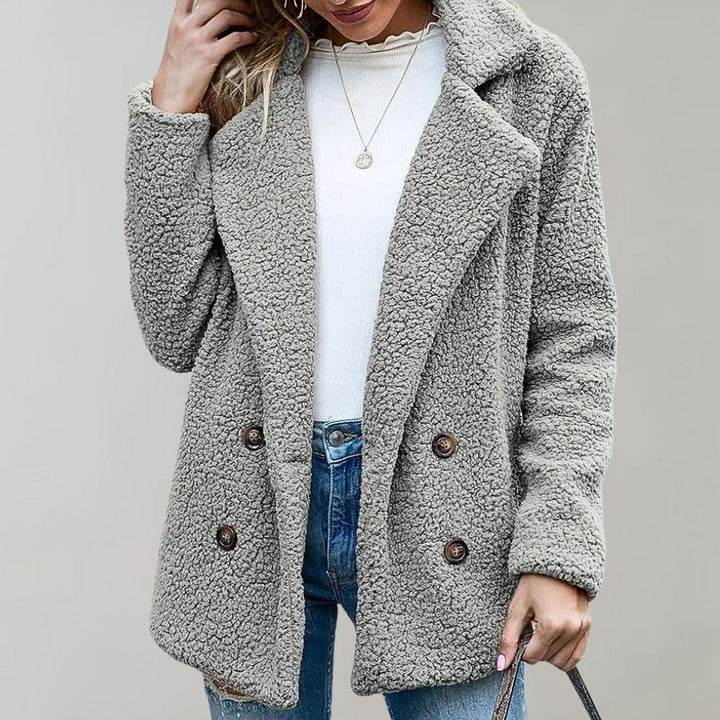 Veste teddy oversize pour femme