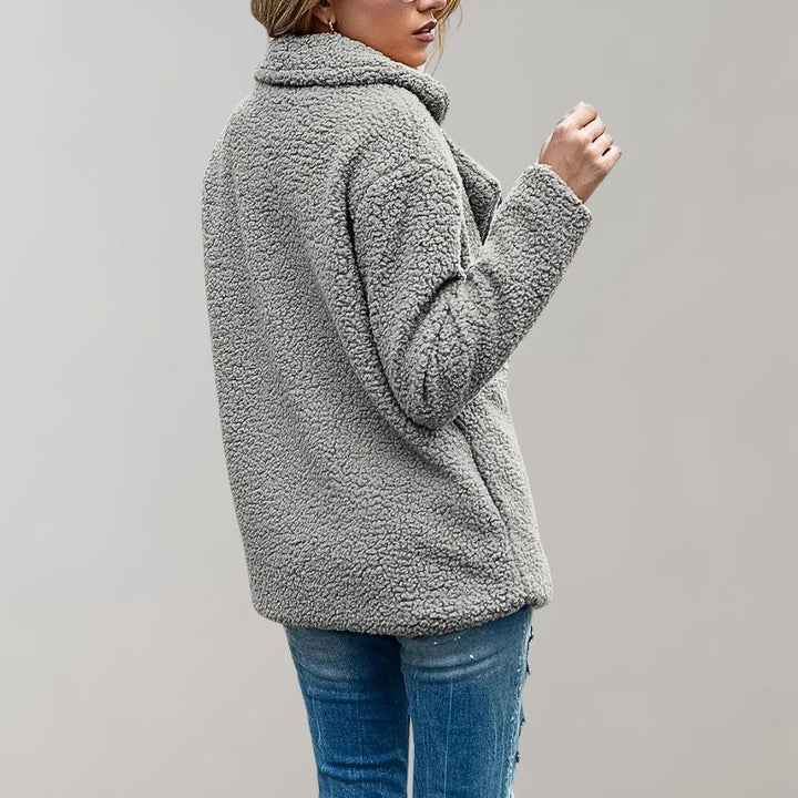 Veste teddy oversize pour femme