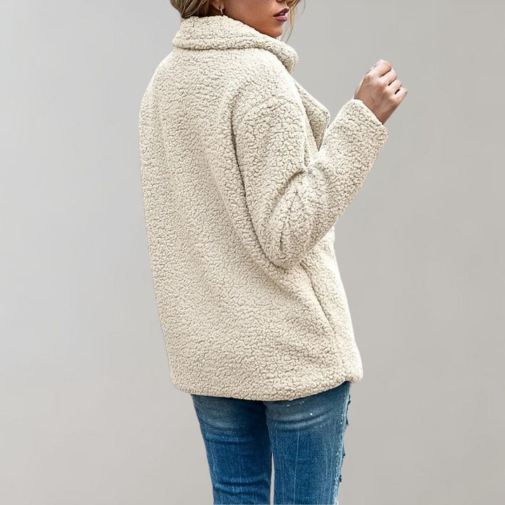 Veste teddy oversize pour femme