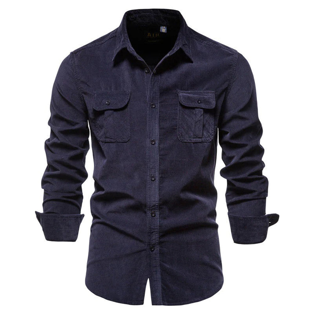 Men's Stylish Summer Corduroy Shirt-Metro Lane Plaza