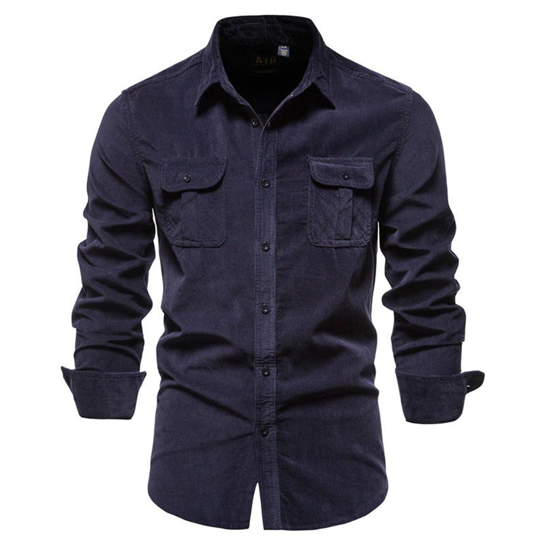 Men's Stylish Summer Corduroy Shirt-Metro Lane Plaza