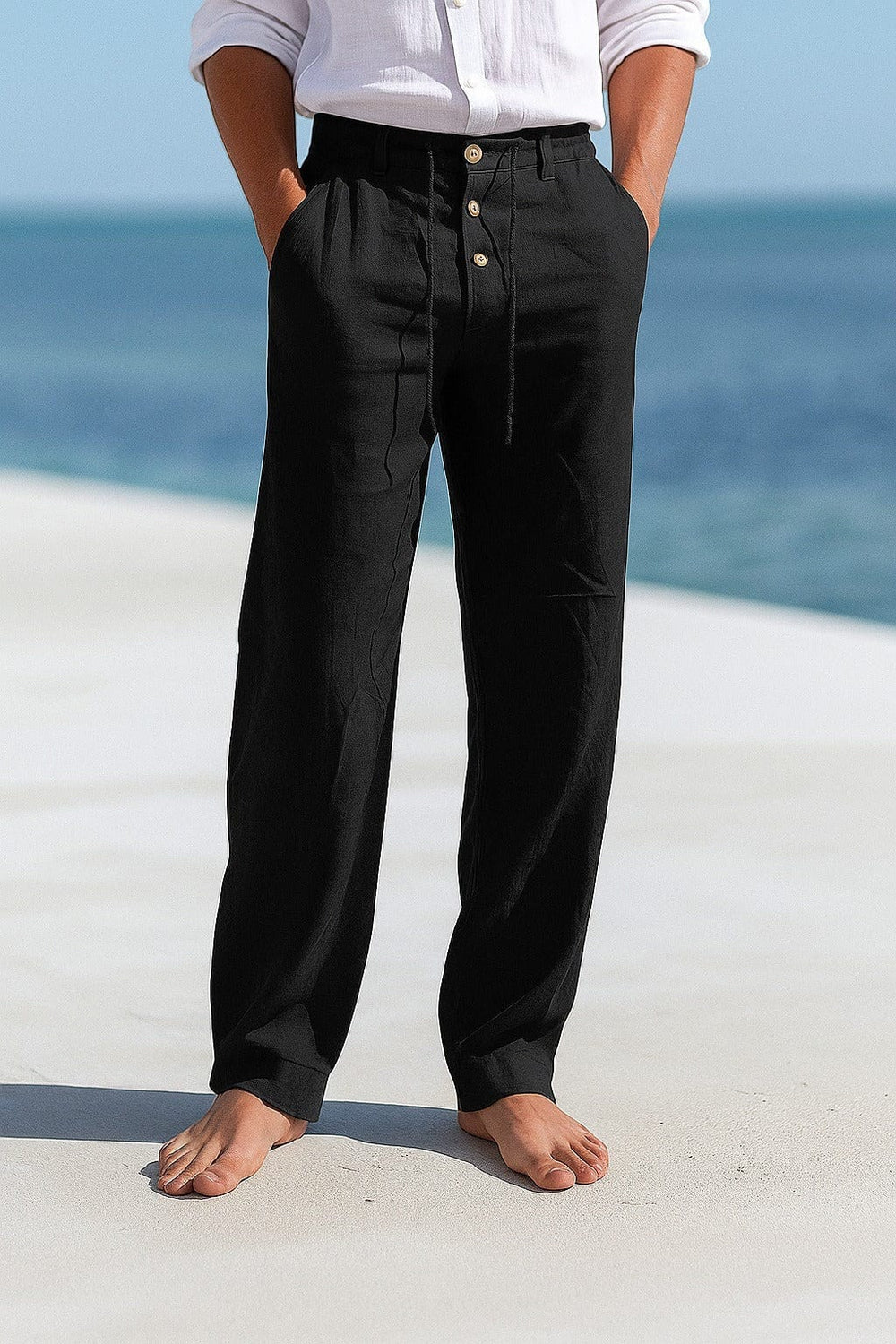 Michael | Men's Breathable Premium Cotton Summer Pants-Metro Lane Plaza