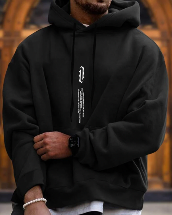 James | Men's Comfortable Stylish Cotton Blend Hoodie-Metro Lane Plaza