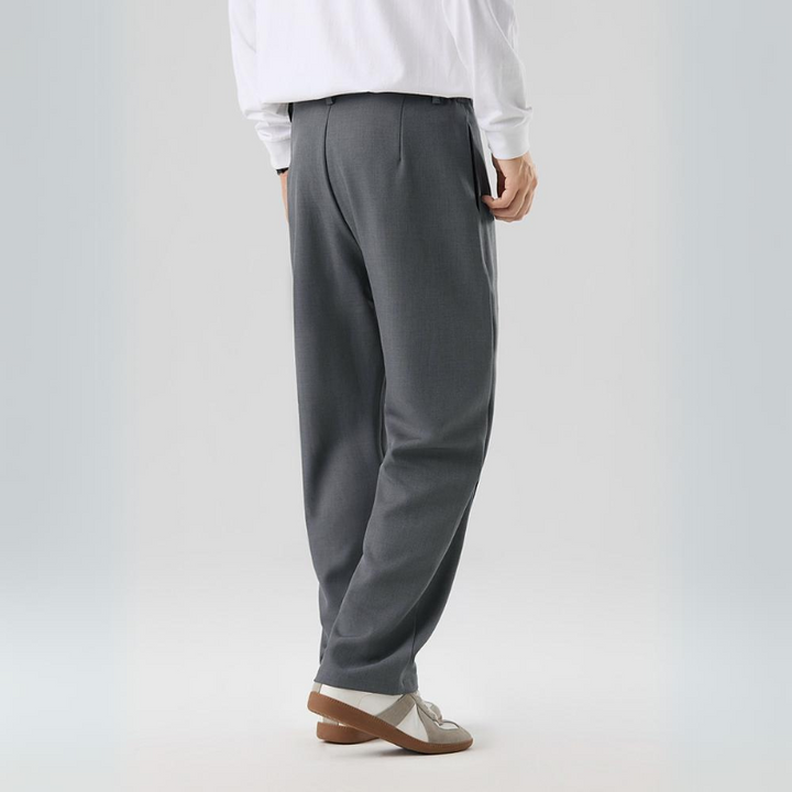 Carlton | Men's Relaxed Fit Pleated Trousers-Metro Lane Plaza