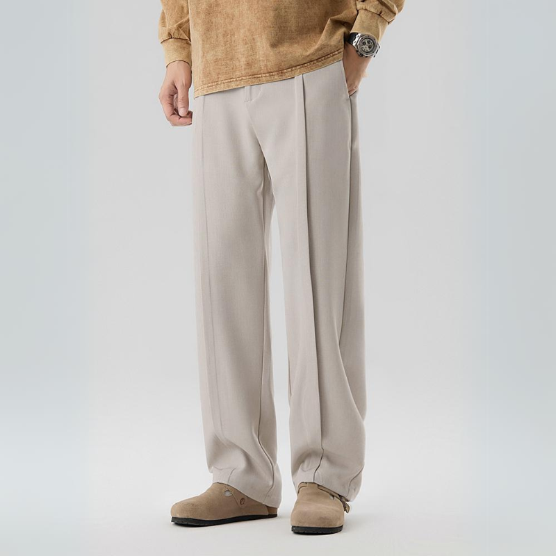 Carlton | Men's Relaxed Fit Pleated Trousers-Metro Lane Plaza