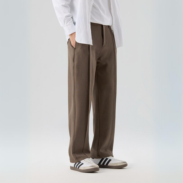 Carlton | Men's Relaxed Fit Pleated Trousers-Metro Lane Plaza
