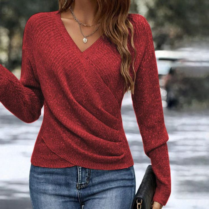 Catherine | Women's Cozy Versatile Wrap Sweater-Metro Lane Plaza