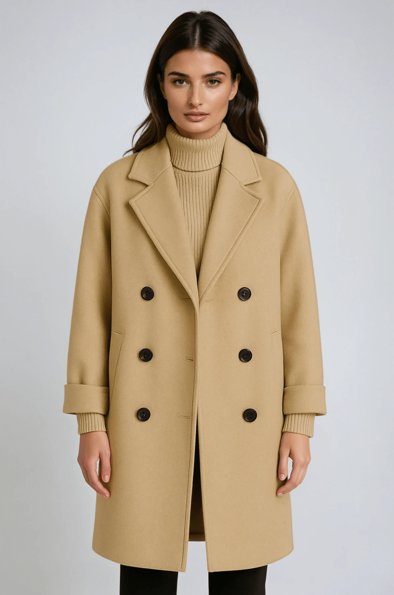 Women's Classic Belted Wool Coat