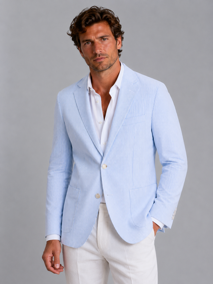 Men's Striped Blazer
