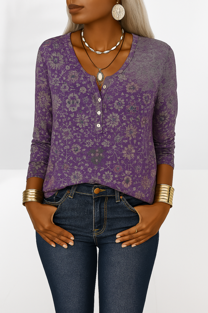 Alina | Women's Elegant Boho Style Blouse-Metro Lane Plaza