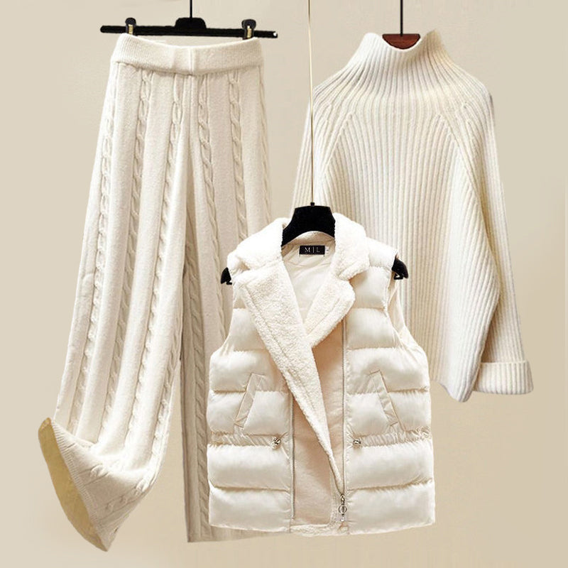 Sophia | Women's Three-Piece Lounge Set-Metro Lane Plaza
