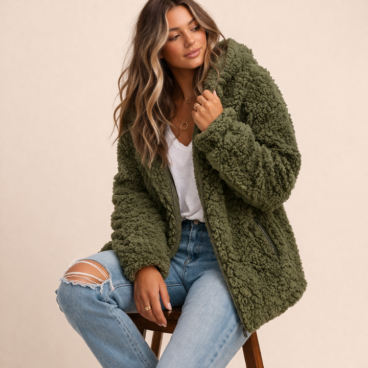 Emilia | Women's Elegant Cozy Winter Coat-Metro Lane Plaza