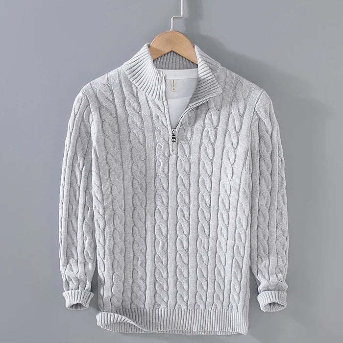 Alexander | Men's Soft, Warm & Timeless Wool Sweater-Metro Lane Plaza