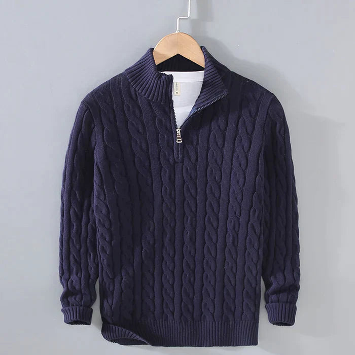 Alexander | Men's Soft, Warm & Timeless Wool Sweater-Metro Lane Plaza
