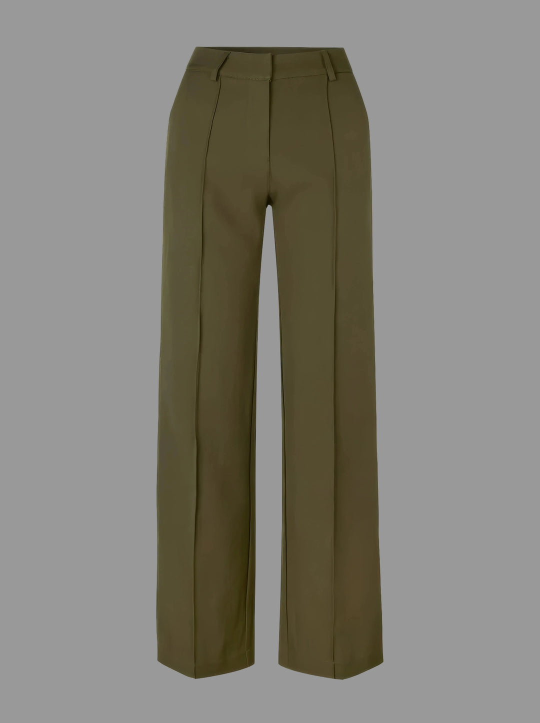 Women's Classic High Waist Wide Leg Trousers with Tailored Fit