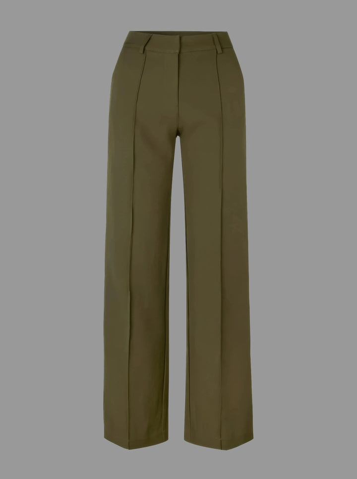 Women's Classic High Waist Wide Leg Trousers with Tailored Fit